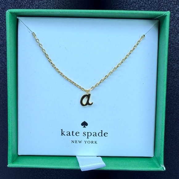 Kate Spade NY One In A Million initial pendant Necklace letter a, k, s, l - Picture 2 of 8